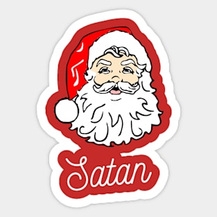 Satanic Santa Sticker